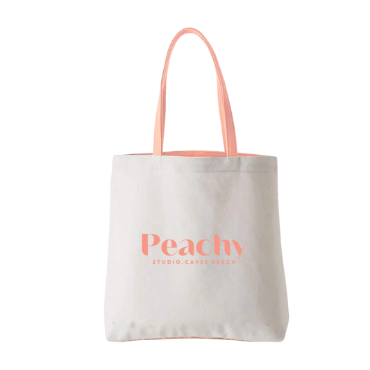 Peachy Studio Canvas Tote